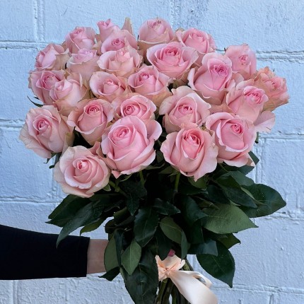 Букет из нежных розовых роз - купить с доставкой в по Ямному